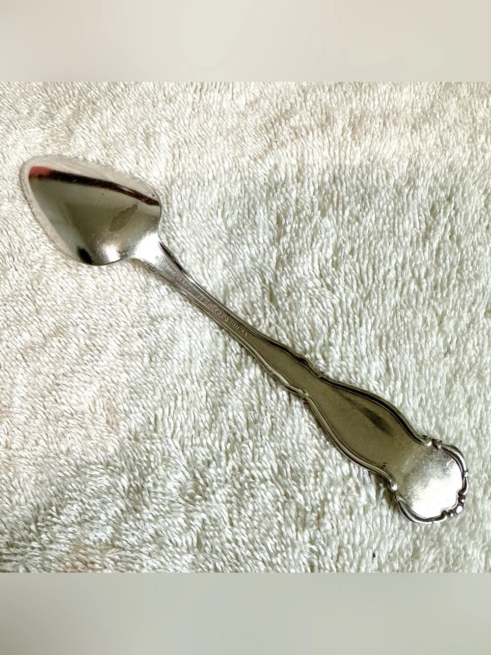 Vintage Wm Rogers 1910 Orange Blossom Silverplate Spoon Floral Flatware